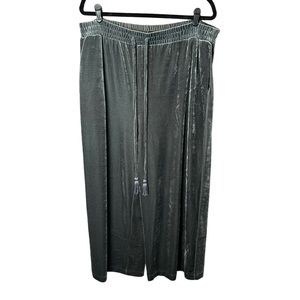 Who What Wear Wear Grey Velvet Wide Leg Pants XXL